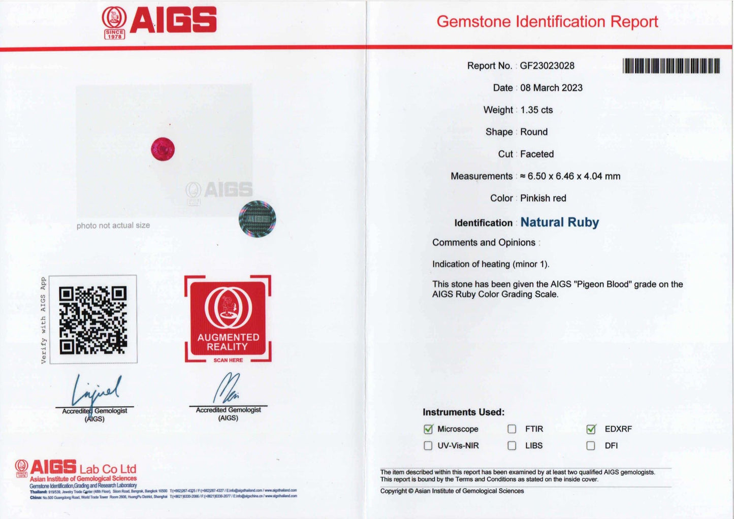 Pt900 Pigeon Blood ルビー×ダイヤモンド ネックレス