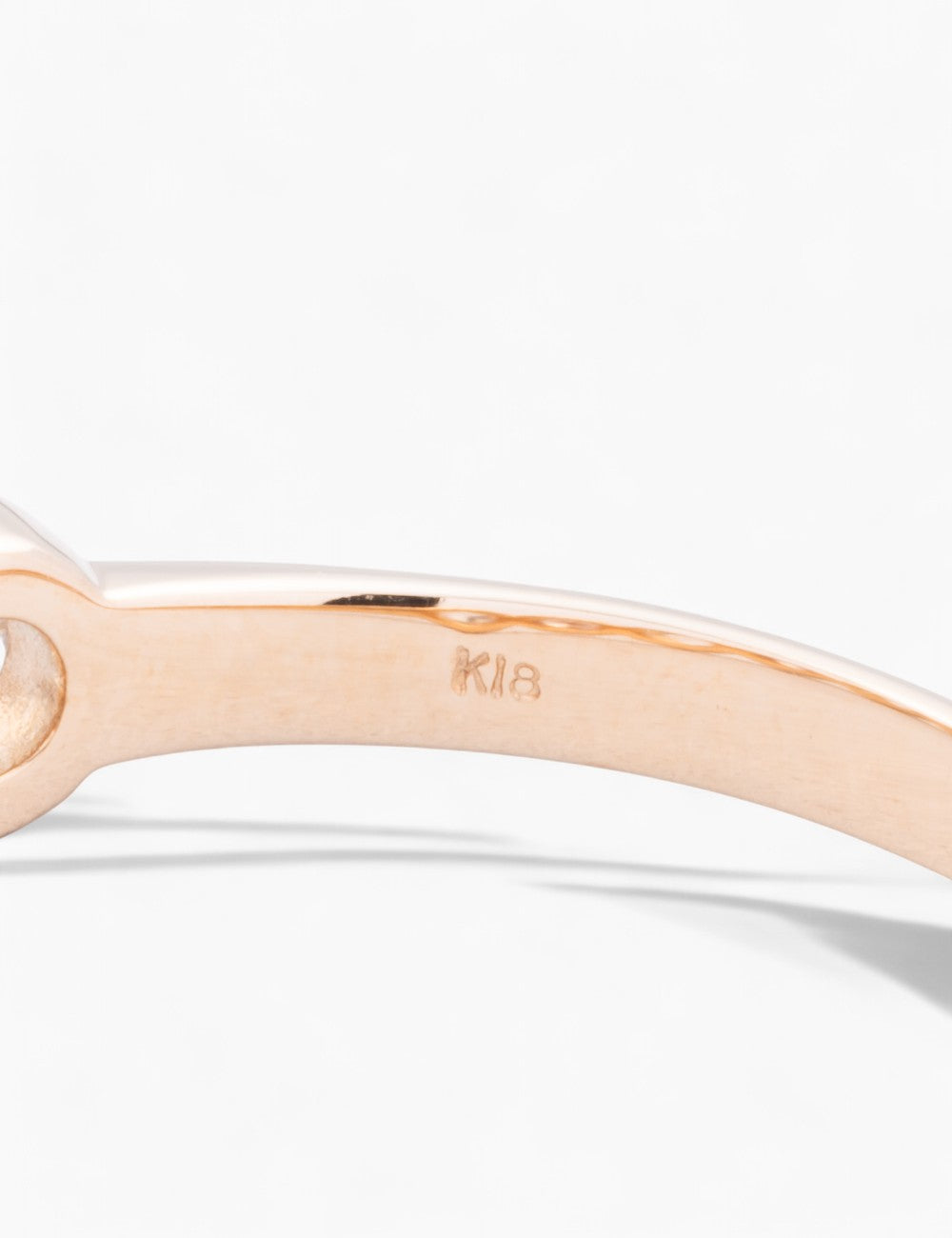 K18ピンクゴールド ピンクダイヤモンド×ローズカットダイヤモンド ハーフエタニティリング