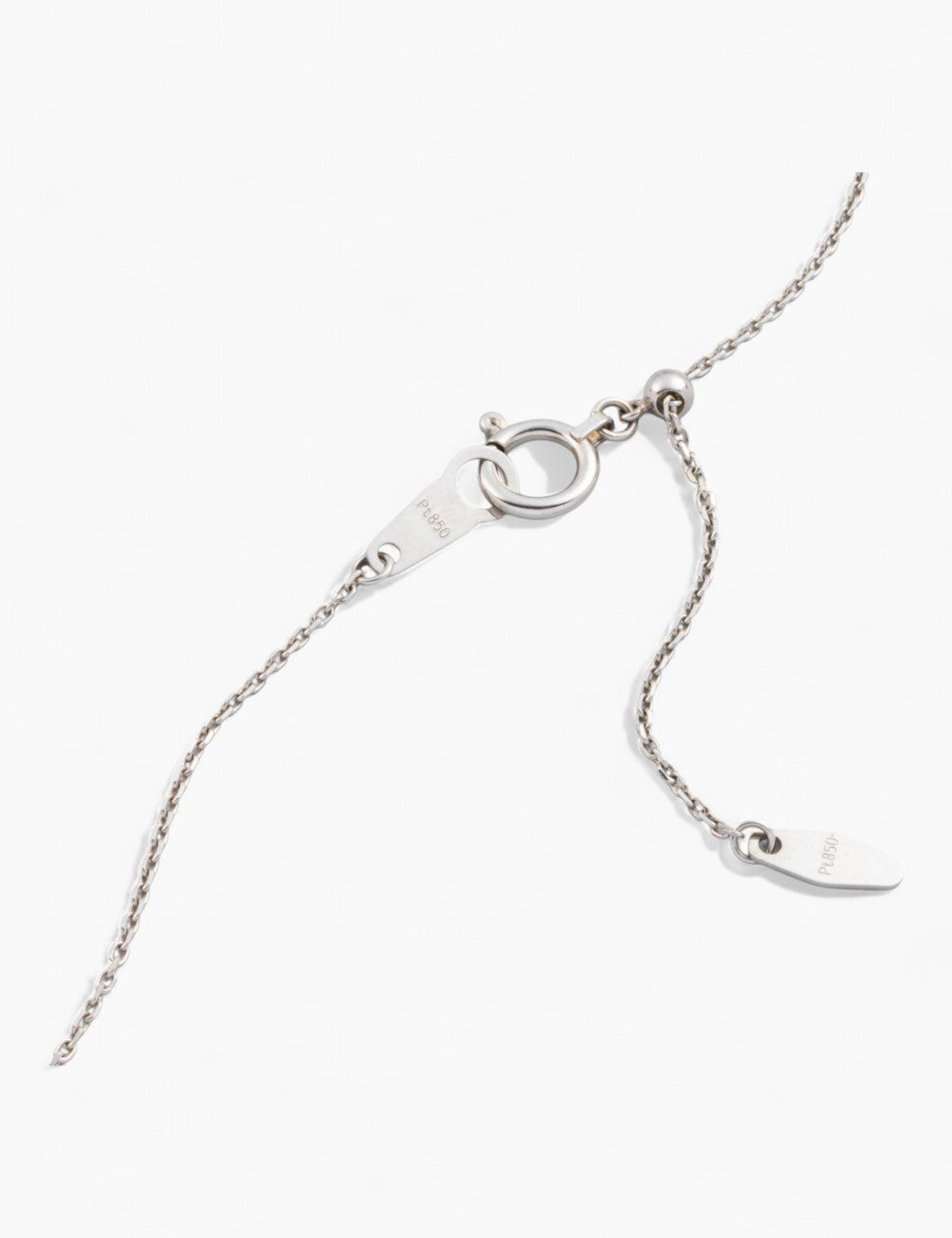 Pt900/850 パライバトルマリン×ローズカットダイヤモンド ネックレス